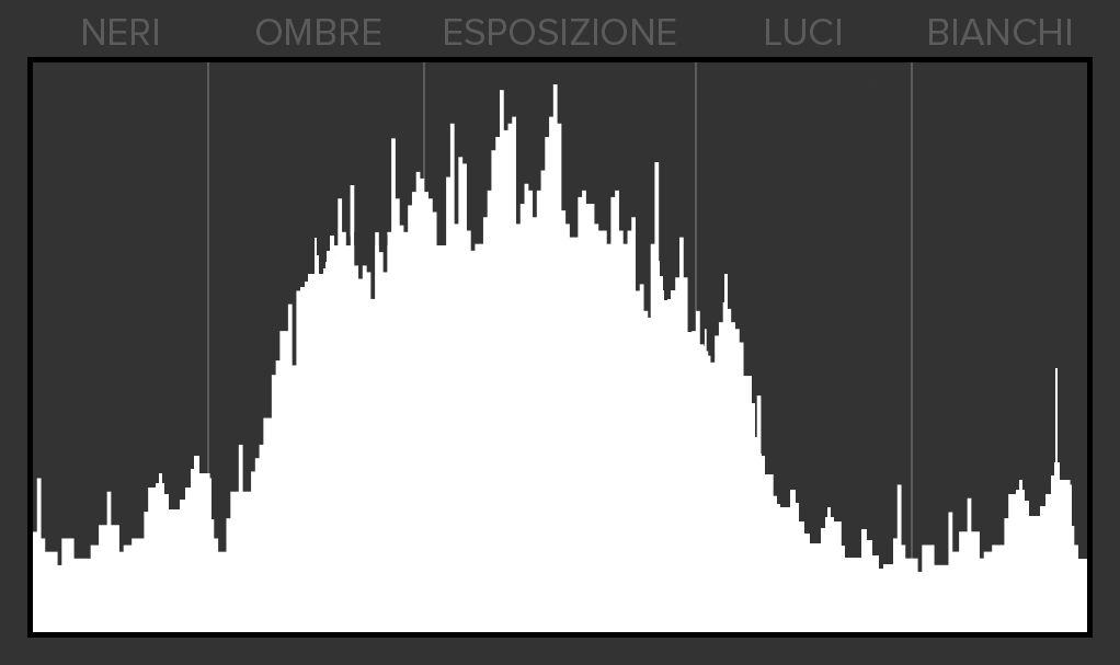 Tecnica HDR Esempio di Istogramma